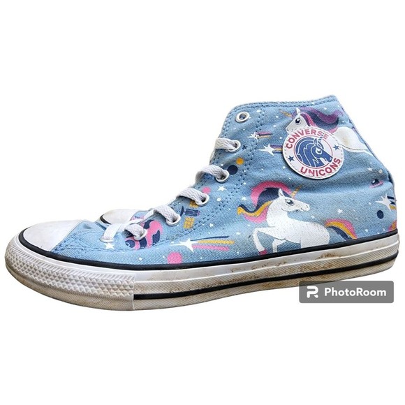 Unicorn Chuck Taylor High Tops Converse US Size 6 Junior Pastel Colors EU 38.5 - Picture 4 of 6